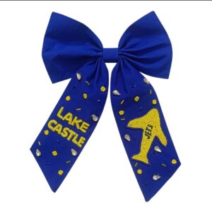 lake castle blue bow