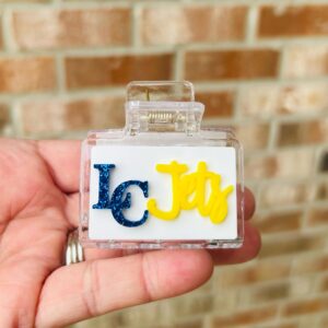 lake castle acrylic hair clip