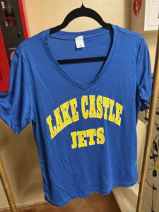 lake castle women's v-neck shirt
