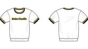 lake castle sweater front & back